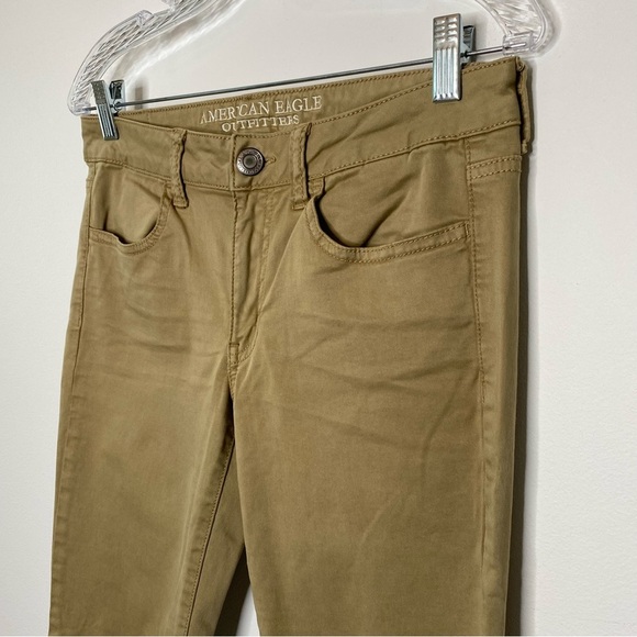 American Eagle Outfitters Khaki Sateen Jegging - Picture 5 of 10